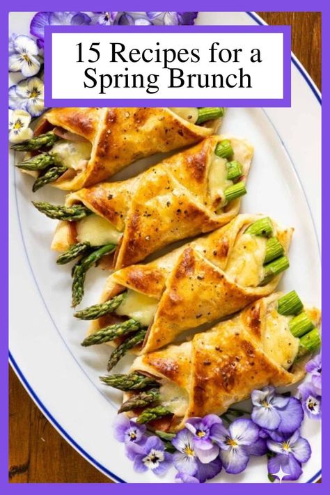 Spring is the perfect time to host family and friends for brunch. We've got 15 great brunch recipes that everyone will love! #brunch #springrecipes #easyentertaining via @cafesucrefarine Easy Luncheon Recipes, Light Brunch Recipes, Brunch For One, Asian Brunch Ideas, Savory Brunch Ideas, French Brunch, Savory Brunch Recipes, Wedding Recipes, Luncheon Recipes