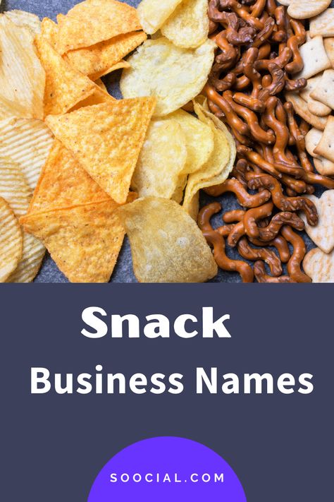 Chaat Shop Name Ideas, Snack Shop Name Ideas, Snack Name Ideas, Snack Business Name Ideas, Snack Business, Best Junk Food, Vegan Chips, Unique Business Names, Shop Name Ideas