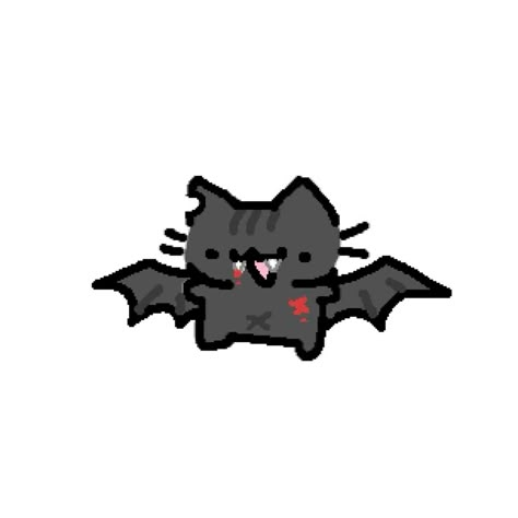 halloween cat icon demon winged black Icons Gatos, Silly Cat Drawings, Silly Cat Doodles, Nerd Cat, Doodle Cats, Goofy Cat, Cat Doodles, Hello Cute, Silly Doodles