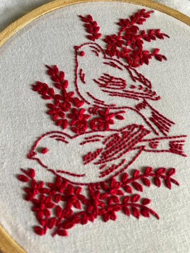 Redwork Lessons - Sarah's Hand Embroidery Tutorials Redwork Embroidery Patterns, Stitch Name, Redwork Embroidery Designs, Red Textiles, Embroidery Lessons, Textile Art Embroidery, Redwork Embroidery, Hand Embroidery Tutorial, Red Embroidery