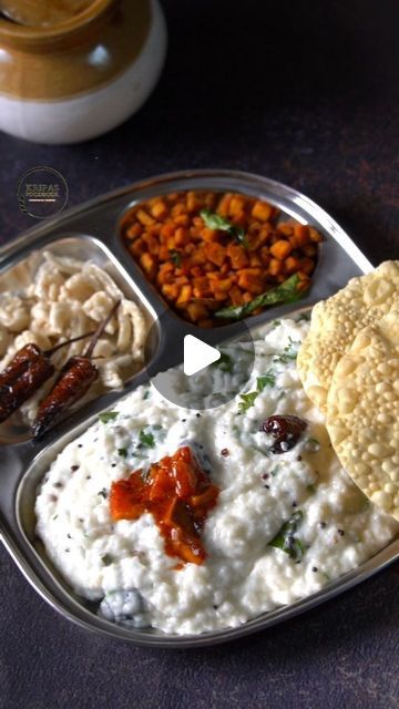 Food Reels Instagram, Asafoetida Powder, Curd Rice Recipe, Curd Rice, Raw Rice, Food Reels, Viral Food, Trending Reels, South Indian Food