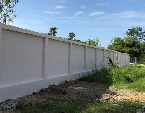 Perimeter Wall Design, Thai Home Design, Perimeter Wall, Backyard Wall, Plan Architecture, Boundary Wall, Fence Installation, Thai House, Fencing Material