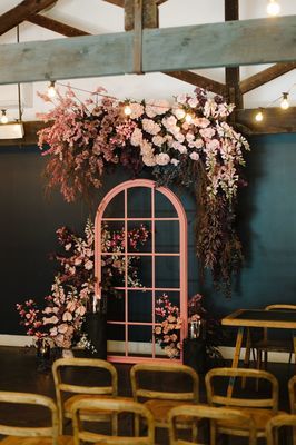 Olivia and James | Poppy Culture Floral Wedding Ceremony, Photo Studio Design, Photography Studio Decor, Photoshoot Backdrops, Mother Wedding, Wedding Backdrop Design, Wedding Backdrop Decorations, Wedding Ceremony Backdrop, Wedding Decor Style