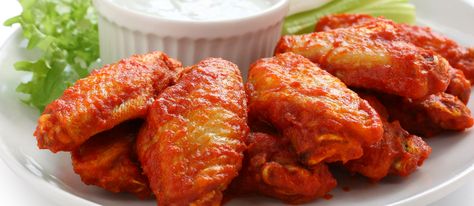 Frank’s Red Hot Buffalo Wings Authentic Recipe | TasteAtlas Maryland Chicken, Hot Wing Sauce Recipe, Red Hot Chicken, Glazed Wings, Marinated Chicken Wings, Hot Chicken Wings, Buffalo Hot Wings, Hot Wing Recipe, Wings Recipes