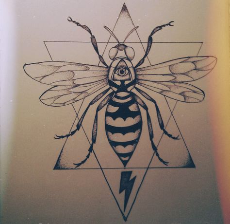 Wasp tattoo idea Wasp Tattoo Design, Wasp Tattoo, Skeleton Tattoos, Old School Tattoo Designs, The Wasp, Bee Tattoo, Cool Tattoo, Tattoo Outline, Creative Tattoos