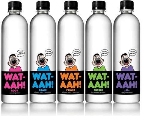 A New York Mom Outsmarts Coke And Pepsi With A Cool Marketing Idea Soda Alternatives, Water Bottle Label Design, Water Packaging, Bottle Design Packaging, Water Branding, Bottle Label Design, Kid Drinks, Custom Bottles, Water Bottle Design