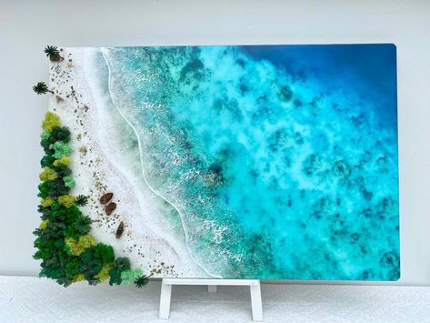 3D resin ocean painting Size : 70*110cm #minart #3dpainting #resinpainting #artgallery 3d Painting, Dior Beauty, Resin Painting, Ocean Painting, Ocean Art, Resin Art, Art Gallery, Dior, On Instagram