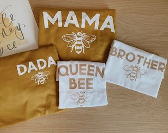 Queen Bee Birthday, Grandparent Shirts, Bee Day Party, Bee Birthday Theme, Bee Themed Birthday Party, Birthday Family Shirts, 1st Birthday Party For Girls, Bee Birthday Party, Bee Day