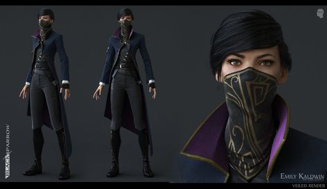 Dishonored II — James Ku - CG Character Artist Dishonored Emily, Emily Kaldwin, Dishonored 2, Pathfinder Character, Character Artist, Dishonored, Face Mask Design, Game Character Design, Character Sheet