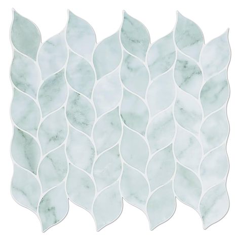 PRICES MAY VARY. 【3D Vinyl Backsplash】- Thicker self-adhesive PET+PU wall tiles for kitchen backsplash. Sample yet elegant leaf design. Color: Teal, Light Green. Contains 10 sheets peel and stick vinyl tile, Each piece measuring 12"x12"x0.04". 【Easy to Install】- Simply remove the protective film from the back and adhere it to the desired surface. We recommend using sturdy scissors or a utility knife to cut the tile. No need for overlap or grout, saving you time and eliminating any mess. Enjoy a Sea Glass Backsplash Kitchen, Glass Backsplash Kitchen, Vinyl Backsplash, Peel Stick Backsplash, Blue Backsplash, Glass Tile Backsplash, Peel N Stick Backsplash, Stickers Art, Glass Backsplash