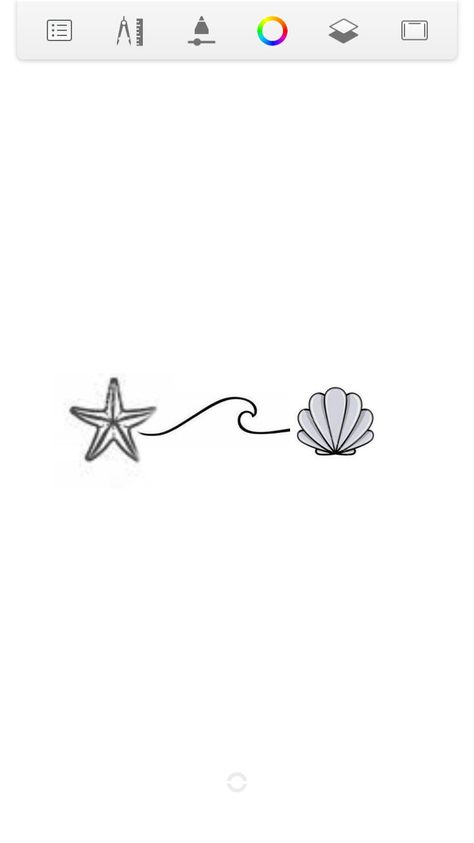 Seashell Starfish Tattoo, Star Of The Sea Tattoo, Tattoo Ideas Beach, Beach Inspired Tattoos, Beachy Tattoos, Partner Tattoos, Starfish Tattoo, Pineapple Tattoo, Seashell Tattoos