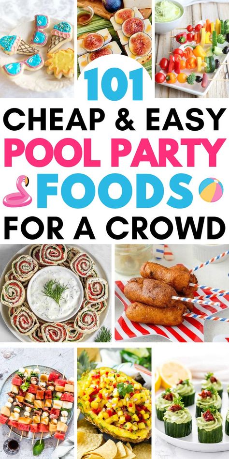 summer pool party ideas Pool Party Food Ideas For Adults, Easy Pool Party Food, Pool Party Foods, Summer Pool Party Food, Adult Pool Party Ideas, Pool Party Food Ideas, Summer Party Snacks, Food Ideas For A Crowd, Appetizers Finger Foods