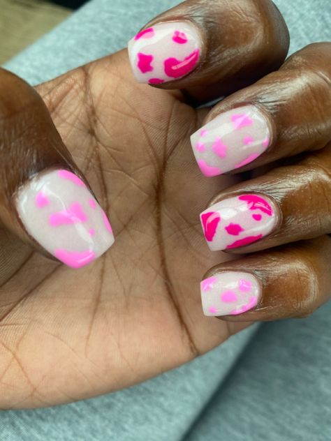 Cow Print Nails, Print Nails, Chic Nails, Nails On Fleek, Cow Print, Cute Nails, Gel Nails, Cow, Nail Designs