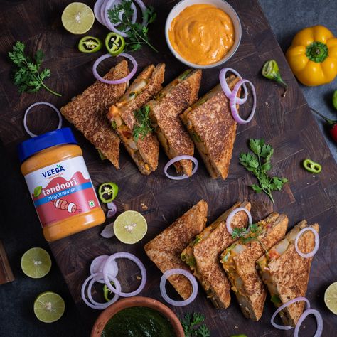 Give your sandwiches and subs that classic tandoori flavour by buying Veeba tandoori sauce online or at a store near you. With the classic sweet and spicy flavours of Tandoor, Veeba's sauce works great as a spread and a dip too. Address: Office No. 101, 1st Floor, Pegasus One, (Inside IBIS Hotel Complex) Golf Course Road, Sector 53, Gurugram, Haryana, 122002. Phone: 0124-4653250 Subway Southwest Sauce, Tandoori Aloo, Mayonnaise Brands, Healthy Mayonnaise, Tandoori Sauce, Southwest Sauce, Mayonnaise Recipe, Food Lab, Sandwich Recipe