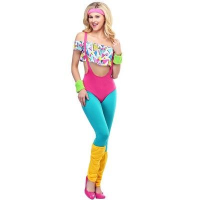 The Fun Costumes 80's Work It Out Costume for WomenBring the neon-colored exercise energy to your next Halloween party with this Adult 80's Work It Out Costume. Artfully and nostalgically crafted in our costume design studios, this made by us exclusive outfit is guaranteed to let you bring your best aerobic routine to every occasion. Product Design:Get ready to get physically fit with this Women's Work It Out 80's Costume. The costume includes a [Collection] 80s Themed Outfits, 80s Fashion Women, 80's Costume, 80s Outfits, 80s Party Outfits, 80s Workout, Pink Leotard, 80s Fashion Trends, 80s Costume