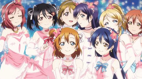 μ's Live Gif, Live Picture, 5 Anime, Love Live, Childhood Friends, A Group, Anime Love, Love Life, Muse