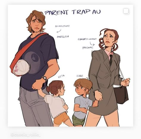 Anakin And Padme Happy Ending, Rexwalker Fanart, Skysolo Fanart, Clone Wars Anakin, Anakin Padme, The Parent Trap, Arte Nerd, Anakin And Padme, Star Wars Anakin