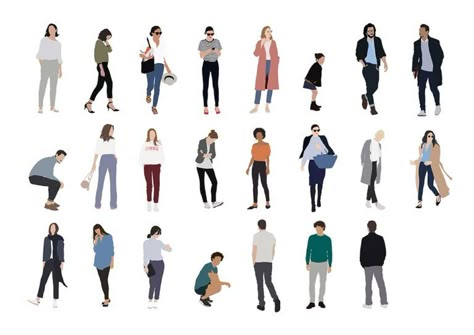 Recortes de Personas LX | ejeZeta Person Illustration, People Cutout, Illustration Woman, People Png, Peter Zumthor, Architecture People, Architecture Collage, Architecture Graphics, Man Party