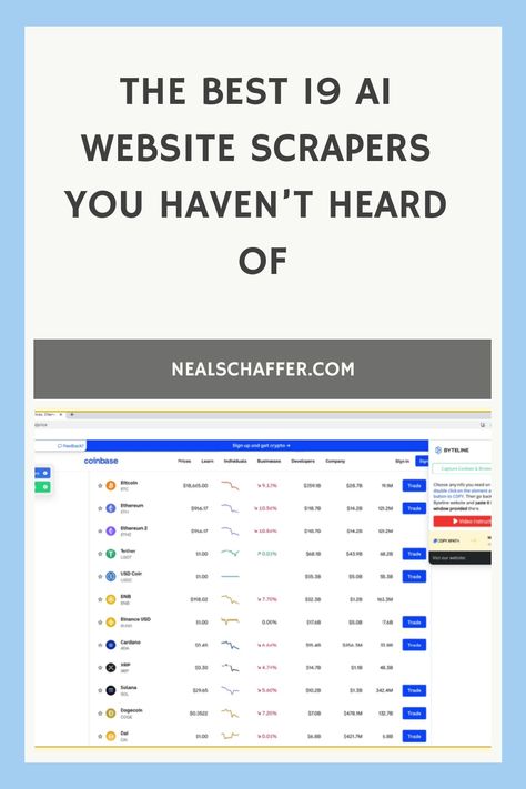 Data scraping from websites has become an increasingly integral part of the marketing process.   No matter what sort of data you need to extrapolate for your internal processes, there are a growing number of tools that can help you do the work efficiently and with a higher degree of accuracy.   Now we have the emergence of the AI website scraper.  While scrapers can be a bit tricky to learn how to use and might require some coding skills, they aren’t as complex as you might think.  Learn here. Data Scraping, Coding Skills, Modern Marketing, Tools List, Sentiment Analysis, Marketing Process, Learn Business, Social Media Management Tools, Email Marketing Software