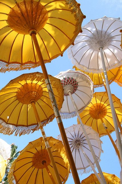 Umbrella Art, Under My Umbrella, Singing In The Rain, Umbrellas Parasols, Mellow Yellow, Cool Stuff, Happy Colors, Shades Of Yellow, The Sky