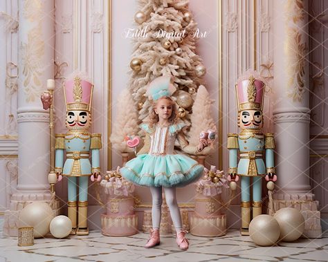 Christmas Digital Backdrop Photography Pink Nutcracker - Etsy Canada Nutcracker Christmas Party, Christmas Digital Backdrop, Nutcracker Costumes, Pink Nutcracker, Nutcracker Decor, Photography Backdrop Stand, Backdrop Photography, Background Christmas, Nutcracker Ballet