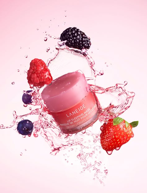 Ultimate Overnight Lip Savior! Nourish & Hydrate with Vitamin C, Antioxidants. Try the delicious Berry flavor 🫐🍓💕 for baby-soft, smooth lips in the morning. A must-have for your beauty routine! #Laneige #LipSleepingMask #HydrateLips #BerryFlavor #SkincareEssentials🌟💕 Pink Beauty Products, Strawberry Cosmetics, Laneige Lip Mask, Strawberry Skin, Summer Sorbet, Ingredients Photography, Sephora Skincare, Lip Balm Stick, Diy Lip Gloss