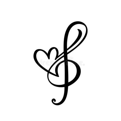 Music key and heart abstract hand drawn vector logo and icon. Musical theme flat #Sponsored , #ad, #paid, #heart, #Music, #key, #abstract Music Sign Tattoo, Music Heart Tattoo, Heart Vector Design, Music Symbol Tattoo, Music Note Heart, Music Key, Heart Abstract, Music Notes Tattoo, Music Logo Design