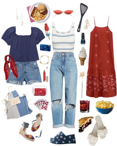 Outfits For A Bbq, Memorial Weekend Outfits, Outdoor Bbq Outfit Ideas, Bbq Party Outfits, Memorial Day Outfit Women, Backyard Bbq Outfit Ideas, Bbq Outfit Ideas, Memorial Day Outfits, Summer Bbq Outfit