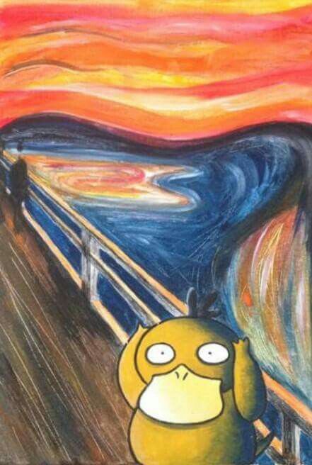 Psyduck😂❤️ A Present, My Girlfriend, Starry Night, Pokemon, Canvas, Funny, Pokémon