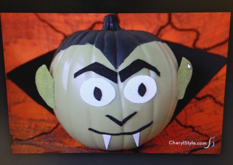 Dracula Vampire Pumpkin, Pumpkins Ideas, Diy Monsters, Pumpkin Decorating Contest, Pumpkin Contest, Carved Pumpkins, Carving Pumpkins, Halloween Pumpkin Designs, Halloween Pumpkins Painted