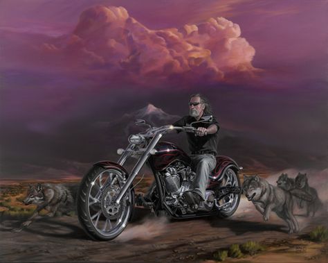 Michael Knepper Beer Ideas, David Mann Art, Motorcycle Culture, Biker Art, Motorcycle Painting, Gift Boyfriend, Motorcycle Art, Bike Art, Ghost Rider