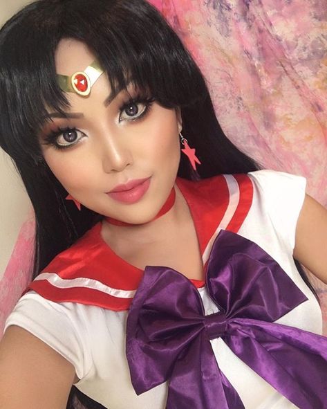 Sailor Mars Makeup, Mars Makeup, Sailor Mars Cosplay, Anime Makeup, Minako Aino, Sailor Moon Cosplay, Sailor Moon Usagi, Sailor Chibi Moon, Sailor Saturn