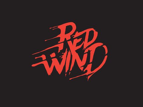 Red Logo Design, Wind Logo, Band Logo Design, Rock Band Logos, Photography Mobile, Red Wind, Typographic Logo Design, Logo Search, Text Logo Design