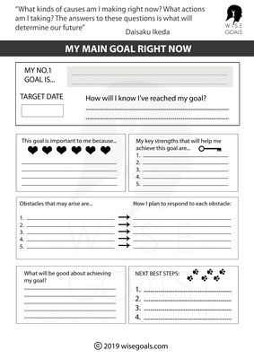 3 Stylish Goal Setting Worksheets To Print (PDF, FREE) Personal Goals List, Life Planner Printables, Smart Goals Worksheet, Project Management Certification, Types Of Goals, Goal Setting Template, Goals Worksheet, Work Goals, Goal Setting Worksheet