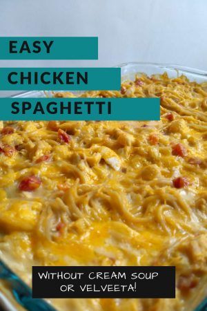 Healthy Chicken Spaghetti, Rotel Chicken Spaghetti, Easy Chicken Spaghetti, Baked Chicken Spaghetti, Chicken Spaghetti Recipe, Rotel Recipes, Chicken Spaghetti Casserole, Cheesy Chicken Spaghetti, Chicken Spaghetti Recipes