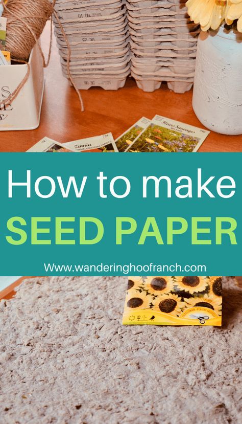 Seed Paper Diy, Plantable Seed Paper, Seed Paper, Unique Diy Gifts, Halloween Paper, Nature Crafts, Butterfly Garden, Garden Crafts, Spring Crafts