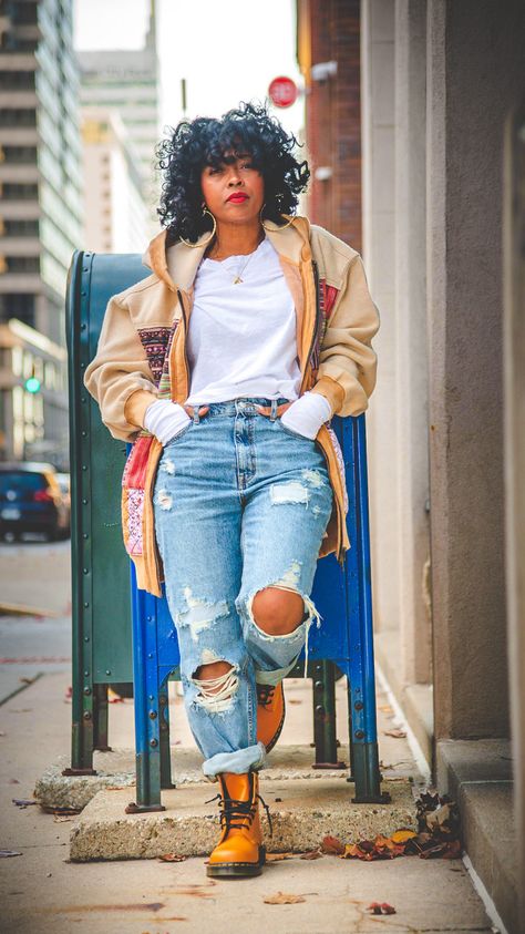 Easy Outfit Ideas Winter, Distressed Jeans Outfit, Flexi Rod Set, Sweenee Style, Easy Outfit Ideas, Outfit Ideas Winter, Winter Fashion Outfits Casual, Easy Outfit, Easy Winter Outfit