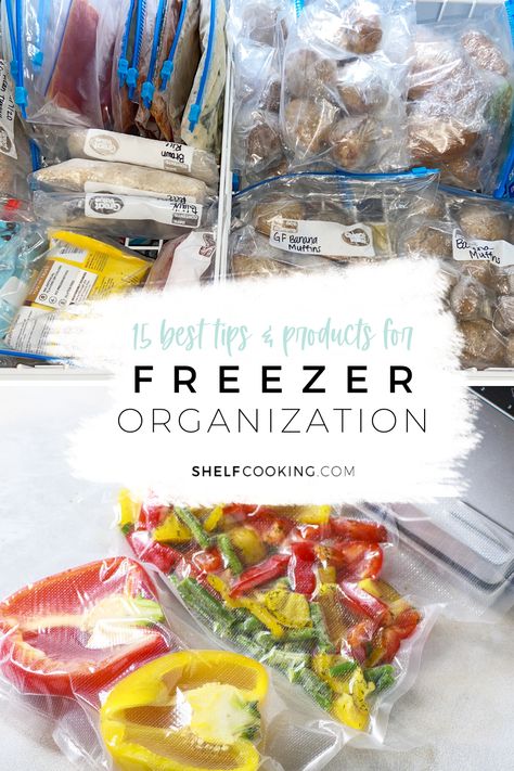 Freezers are pretty much the holy grail of shelf cooking. These freezer organization ideas will take your freezer from drab to fab. We've got the cool skinny on the hacks, tricks, and highly-rated, gotta-have-it products for the ultimate freezer makeover! Freezer Makeover, Freezer Organization Ideas, Freezer Storage Organization, Chest Freezer Organization, Shelf Cooking, Organized Fridge, Prevent Food Waste, Freezer Organization, Freezer Containers