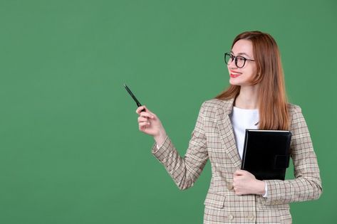 School Teacher Photo, Teacher Pose Reference, Teacher Reference, Teacher Pose, Teacher Picture, Teacher Photo, Female Teacher, Presents For Teachers, Visual Media