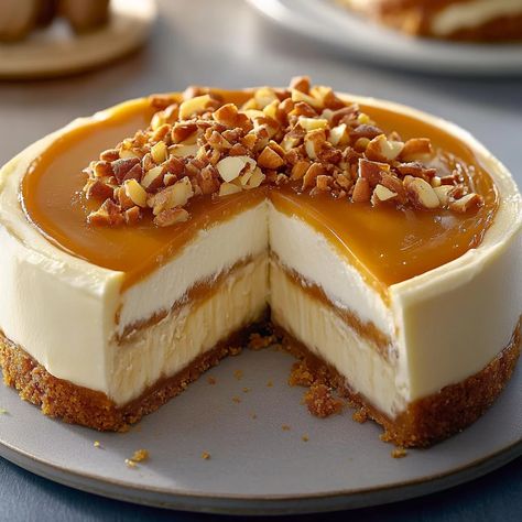 Sweet Potato Caramel Cheesecake: A Delicious Recipe for Fall Sweet Potato Cheesecake Recipe, Carmel Cheesecake, Sweet Potato Cheesecake, Recipe For Fall, Canning Sweet Potatoes, Sweet Potato Cake, Caramel Cheesecake, Cheesecake Desserts, Baked Sweet Potato