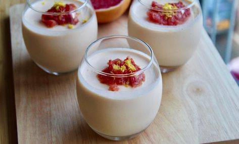 Grapefruit Posset Grapefruit Posset, Posset Recipe, Ruby Red Grapefruit, Casein Protein, Texas Food, Citrus Juice, Grapefruit Juice, Classic Desserts, How To Make Cheese