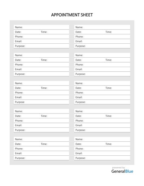 This Appointment Sheet Template can be downloaded in PDF format. It’s free to download, edit, print, or customize. Printable Appointment Sheets, Appointment Planner Printable Free, Business Card Template Free Printables, Organizing List, Cleaning Buisness, Work Checklist, Medical Binder Printables, Medical Binder, Free Business Card Design