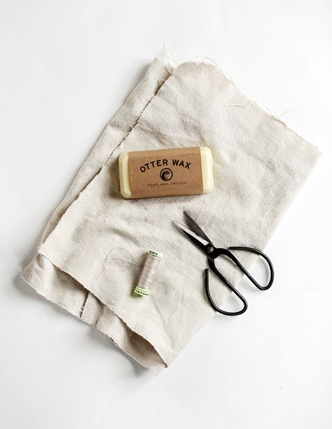 DIY Waxed Canvas @themerrythought Waxed Canvas Diy, Diy Wax, Diy Leather Bag, Cork Fabric, Wallet Pattern, Product Ideas, Mason Jar Crafts, Diy Couture, Fabric Projects