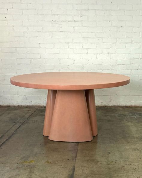 Contemporary Indoor Dining Table in Terracotta Lacquer Price: 1050 Dimensions: W60 H39.5 KC27.5 Indoor Dining Table, Mid Century Vintage Furniture, Vintage Mid Century Furniture, Indoor Dining, Mid Century Vintage, Vintage Furniture, Dining Table, Mid Century, Furniture