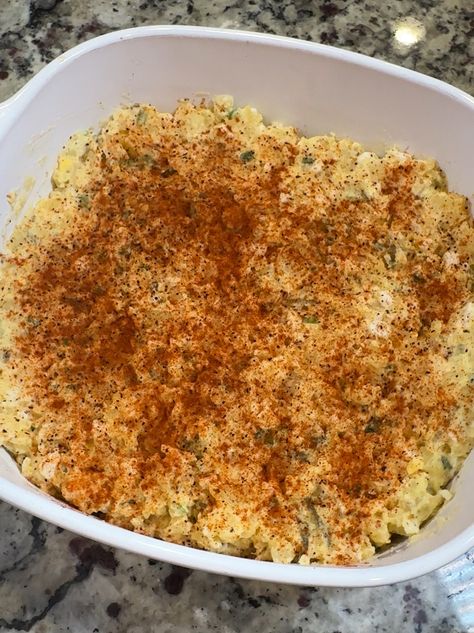 Mimi’s New Orleans Style Potato Salad New Orleans Style Potato Salad, Black Folks Potato Salad, New Orleans Potato Salad, Militon Recipes, Mirliton Recipes, Mirliton Recipe, Veggie Options, Salad Potato, Pork And Beans