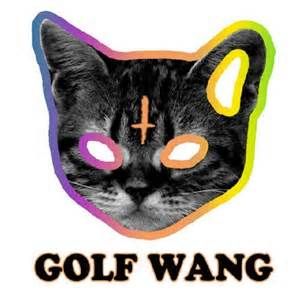 'Wolf gang, Golf Wang' Cat Cute Sticker, Black Cat Cute, Odd Future Wolf Gang, Wolf Tyler, Cat Throw Pillow, Odd Future, Golf Wang, Printed Cushion Covers, Cat Cute