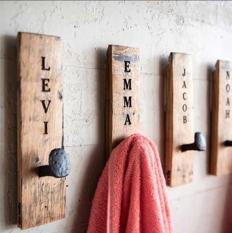 Best Gifts for Whiskey Lovers - Holtz Leather Personalized Whiskey Barrel, Jack Daniels Whiskey Barrel, Bathroom Towel Hook, Bathroom Towel Hooks, Railroad Spikes, Barrel Stave, Towel Racks, Entryway Wall, Custom Bathroom