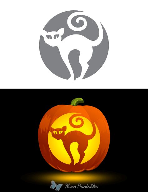 Pumkin Stencils, Cat Pumpkin Stencil, Tide Pods Container, Cat Pumpkin Carving, Pumpkin Carving Stencils Free, Pumpkin Stencils Free, Pumpkin Carvings Stencils, Pumpkin Stencil, Free Stencils