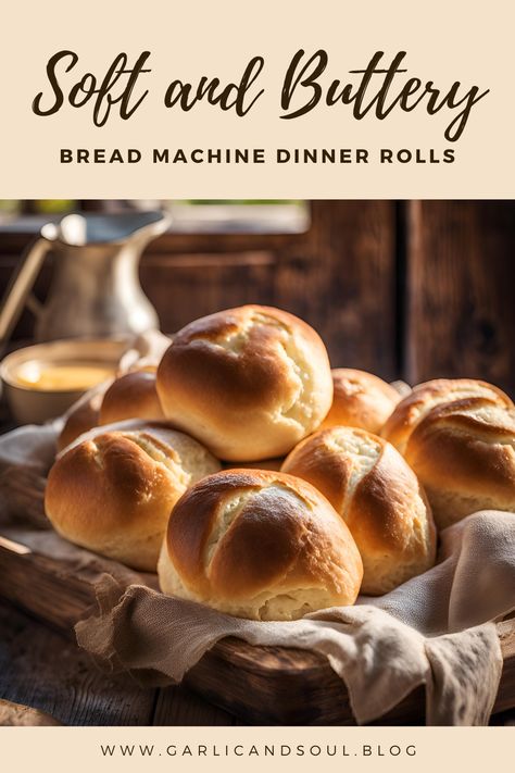 Soft, buttery bread machine dinner rolls are the ultimate comfort food, perfect for any meal. these rolls are incredibly fluffy and tender, with a rich buttery flavor that melts in your mouth. Made effortlessly in a bread machine and baked in oven, they rise beautifully and have a golden-brown crust. Whether served alongside a hearty dinner or enjoyed fresh from the oven, these rolls are sure to impress your family and guests. Best Bread Machine Dinner Rolls, Thanksgiving Rolls Bread Machine, Dinner Rolls Recipe For Bread Machine, Bread Machine Dinner Rolls Easy, Bread Maker Dinner Rolls, Bread Maker Rolls, Rolls In Bread Machine, Bread Machine Dinner Rolls, Bread Machine Rolls Recipes