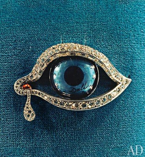 Dali Bijoux Art Deco, Behind Blue Eyes, Salvador Dali, Artistic Jewelry, An Eye, Dali, Bling Bling, Jewelry Inspiration, Antique Jewelry